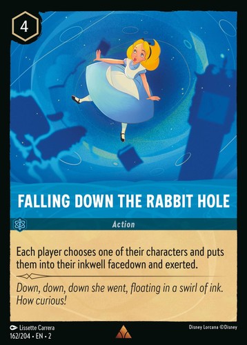Falling down the rabbit - falling, hole